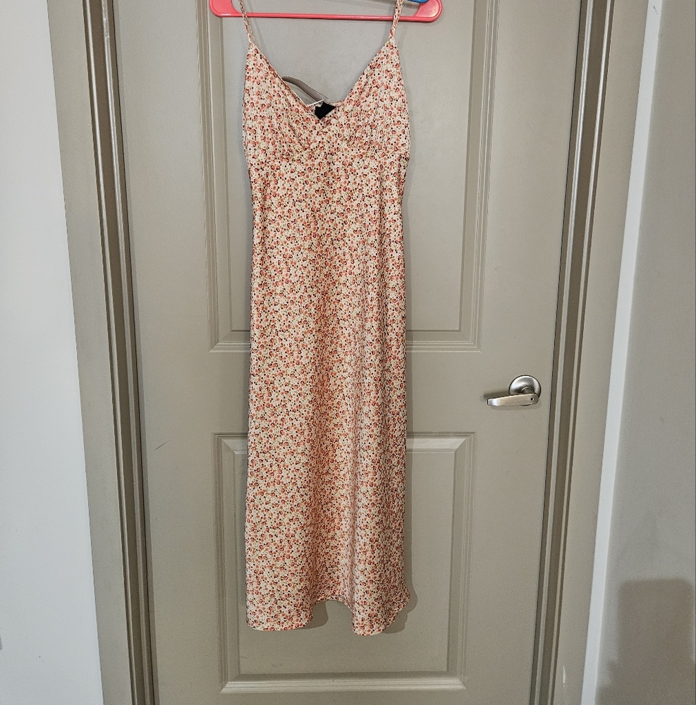 Floral Spaghetti Strap Dress Medium